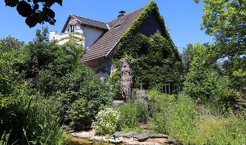 Family house with large natural garden