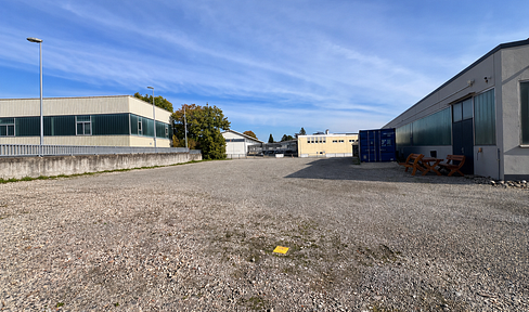 Gravel-covered open space, 1500 square meters (load capacity 40 tons) & 40 square meters of office space - NO COMMISSION!