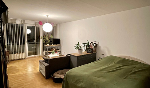Modern 1-room apartment with fitted kitchen for rent in a quiet residential area