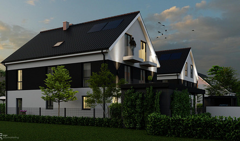 Doppelhaus Erding - Neubau - zentrale Lage in kleiner Seitenstraße - nur noch eine DHH zur Verfügung