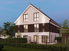 Semi-detached house, Erding, city center, new construction.