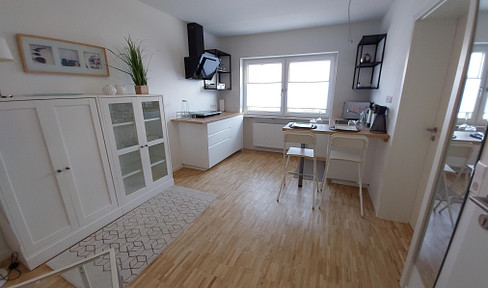 New, modern one-bedroom apartment with an exceptional bathroom and kitchen. Fully equipped. Located in Weingarten, near Karlsruhe.
