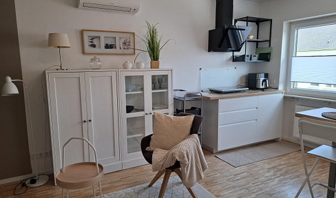 New, modern one-bedroom apartment with an exceptional bathroom and kitchen. Fully equipped. Located in Weingarten, near Karlsruhe.