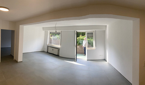 3-room basement apartment (renovated) with large terrace and lots of light