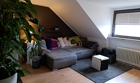 Stylish, well-kept 3-room attic apartment in a green setting