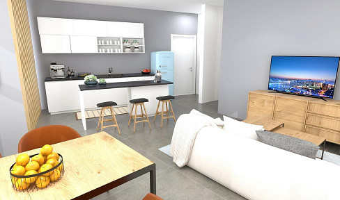 Living and working - 2.5 rooms with spacious basement for your projects