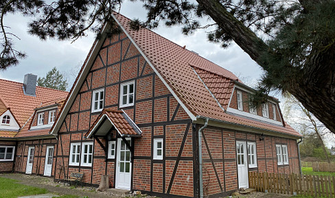 Spacious semi-detached house in the countryside.