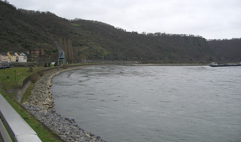 1st line on the Rhine, sunny side, Sankt Goarshausen Mittelhaus 145 sqm