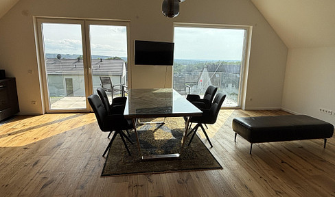 Beautiful new apartment in forest edge location with great views over Siegburg!