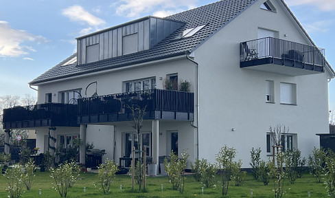 3-Zimmer Erdgeschoss-Wohnung im Effizienzhaus mit Garten