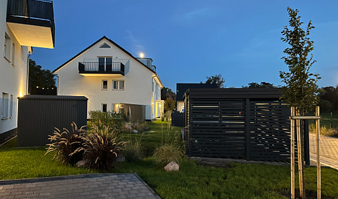 New build 2023, 2-room first floor apartment in efficiency house with garden