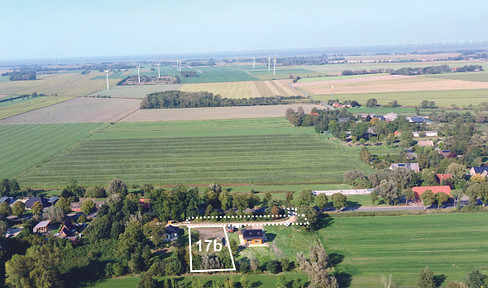 Large building plot near the North Sea resort of Otterndorf