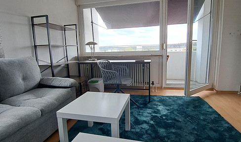 Furnished one-room apartment with a unique view
