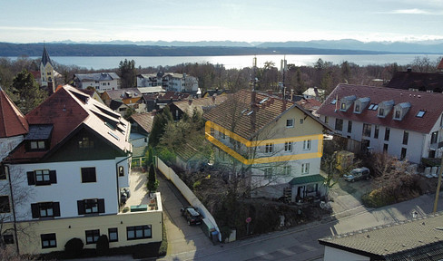 well-designed 4.5 room apartment in an old building, balcony, view of the Alps / S-Bahn / lake limited until 12/2027