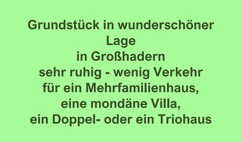 Traumhaftes Bauträgergrundstück für MFH (ca. 550 m2 Wfl.) in Bestlage von Großhadern