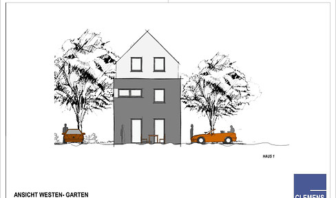 Detached house for sale on the edge of a field in Pfungstadt-Eschollbrücken (project planning)