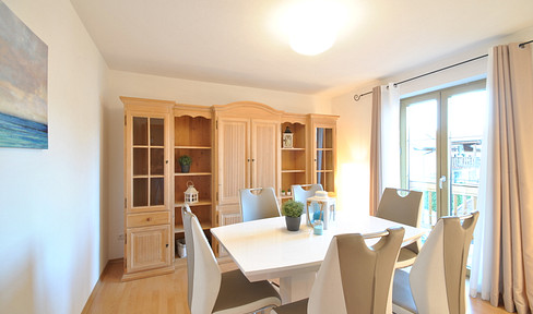 Beautiful and furnished 3-room apartment in Oberaudorf with mountain view