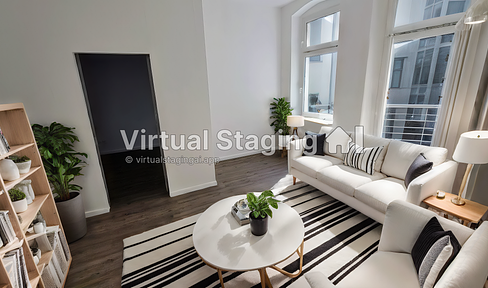 Charming 3-room apartment in an old building with balcony and open-plan kitchen/living room