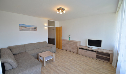 Light-flooded fully furnished two-room apartment on the Barmer Nordhöhen approx. 60 m²