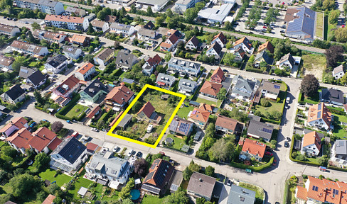 Large building plot in very good location in Germering-Harthaus (near Munich / free of commission)