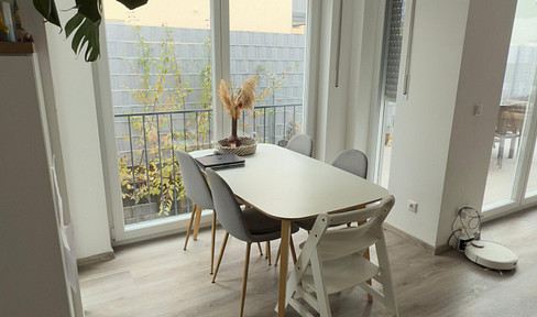 Moderne 3,5-Zimmer-Maisonette mit Terrasse, Einbauküche & Wohlfühl-Klimaboden