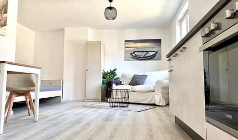 Apartment-Studio in ruhiger Lage, möbliert, inklusive Einbauküche