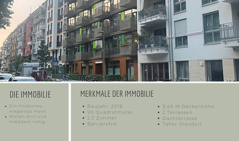 Barrierefreie 2,5-Zimmer-Wohnung mit zwei Terrassen in Berlin zu verkaufen