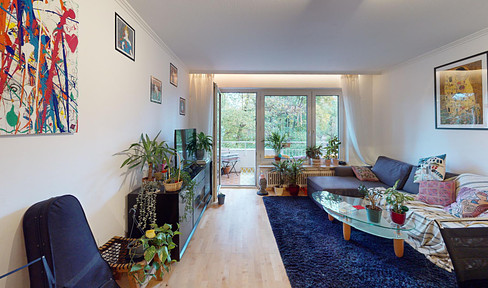 Prinzregentenplatz: Charming 4-room apartment with park view into the greenery