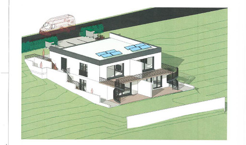 UNIQUE !!! top dhh (gs 350sqm, 184sqm living space) in düsseldorf-unterbach. kfw40, solar, heat pump