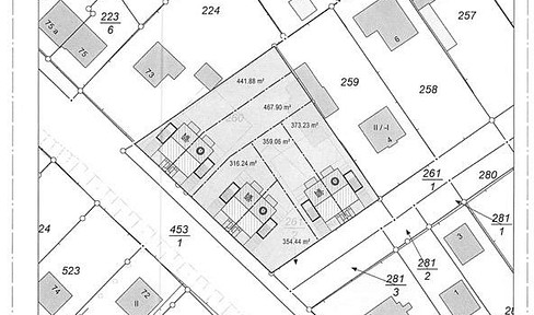 Building plot, fully developed building site in the suburbs of Berlin