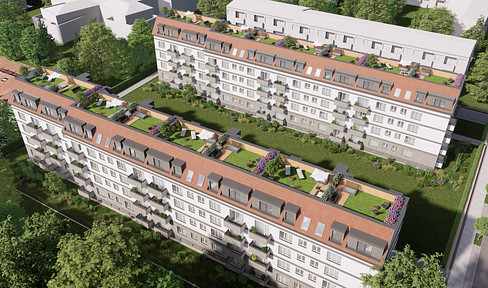 Building community! New build with roof garden, high-quality and energy-efficient