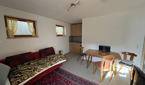 Furnished one-room apartment, Lindenstraße, basement level.