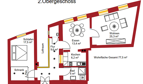 3-room apartment in the old town of Landshut (commission-free)