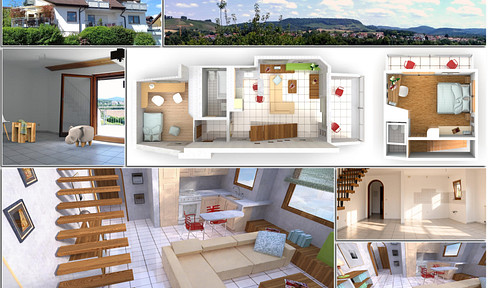 💦 3-room maisonette apartment, 76.03 m². Includes garage and parking space. 💦