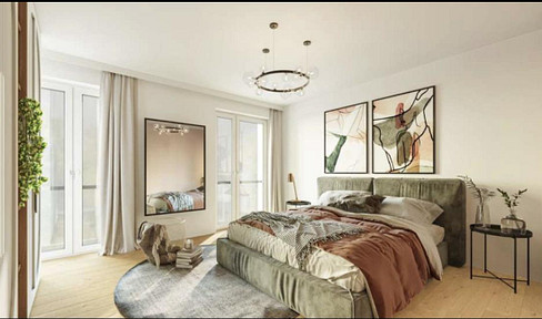 Neubau, 2 Zi Garten Whg mit EBK, 2 WC, Top Lage
