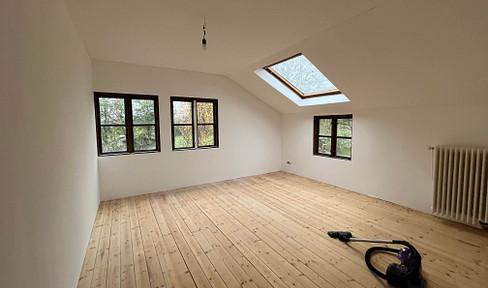 95sqm old building with floorboards on the edge of the field | garden, fitted kitchen, fiber optics, parking space, suitable for shared apartment