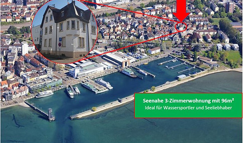 Exclusive and spacious 3-room apartment with terrace, directly on Lake Constance in KfW efficiency house