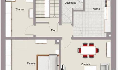 Large 3-room apartment in Käfertal