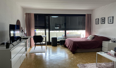 freshly renovated 1 room with large balcony + EBK