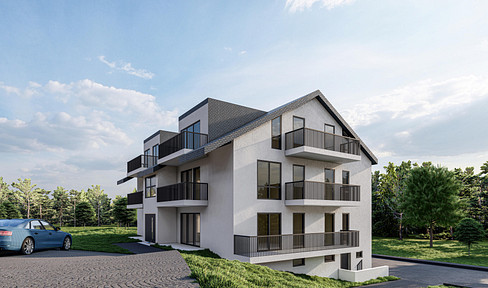 4 room barrier-free ground floor apartment with great furnishings and KfW 55 standard (WG 1)