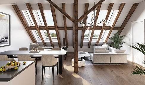 Exklusive, stilvolle Dachgeschosswohnung mit Altbau-Charme in Wangen im Allgäu