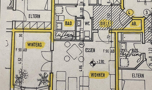 Sehr schöne 2-Zimmer-Wohnung mit Balkon und Wintergarten sowie Tiefgaragenstellplatz