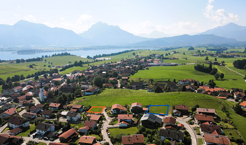 Allgäu, Berge, Seen, Schlösser - unverbaubare, einzigartige Panoramalage