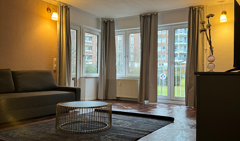 Newly furnished apartment - first occupancy. Modern, classic & timeless with balcony