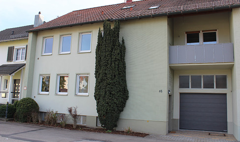 2-family townhouse Ansbach with lots of potential also for storage, small business, hobby, garden lovers