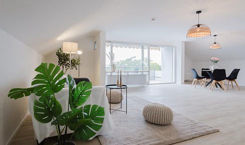 Frisch renovierte und bezugsfertige 3-Zimmerwohnung inkl. Parkplatz und mega Aussicht