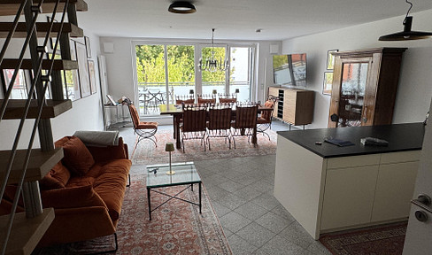 Luxurious 3-room maisonette - furnished old town apartment with balcony / roof terrace