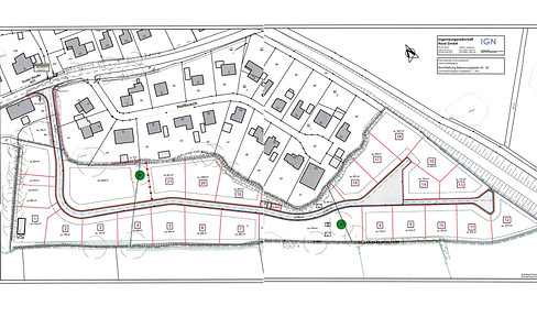 Plots in the development area partly with views of the Treene (see detailed description)