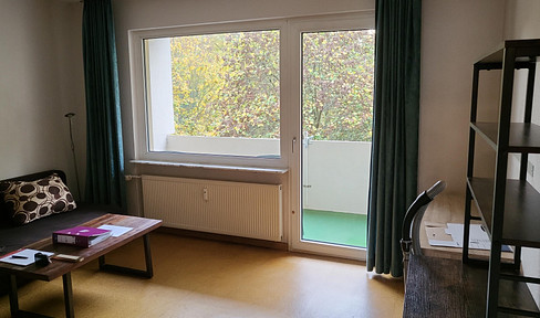 Bright, spacious 1-room apartment with balcony in a quiet, natural location in the middle of Neustadt