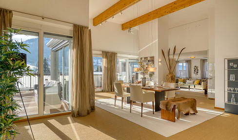 Traumhafte 6-Zimmer Wohnung, Berg- und Seeblick am Walchsee - Für Familie oder Paare